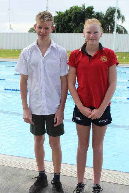 STATE BOUND: Alex Macey and Gabbie Elbourne will be competing in the Swimming NSW Senior State Age Championships in Sydney next week.