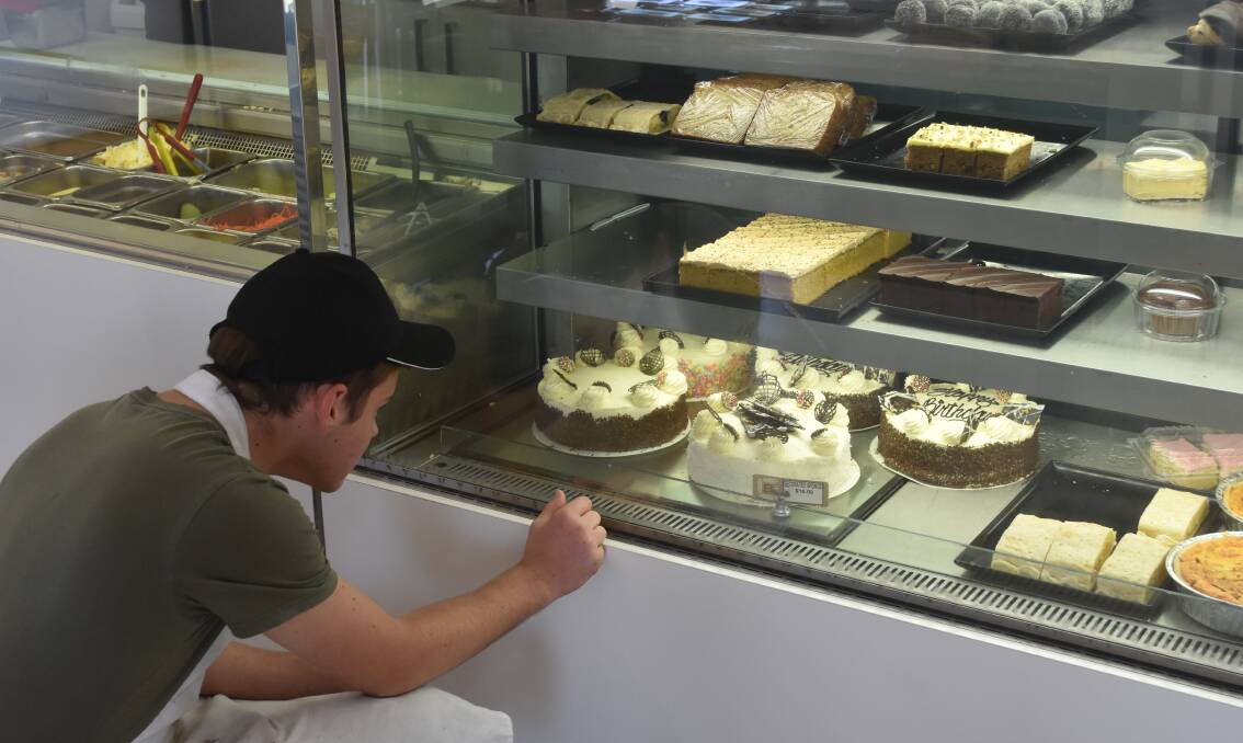 Drew Mclane is enjoying his work experience at Moree Bakehouse. Photo: Jordan Briggs