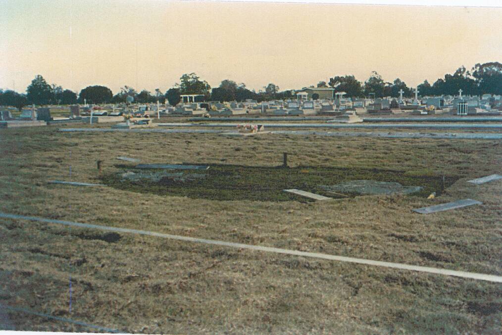 Commencement of work on the Aboriginal section of the cemetery. Photo: supplied