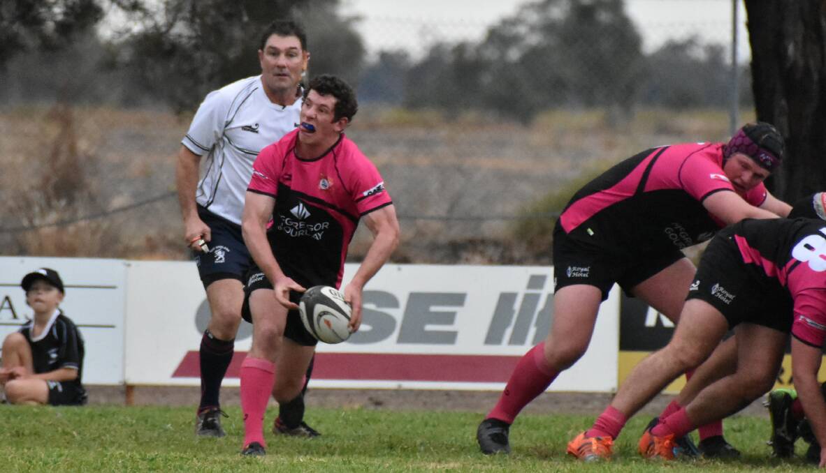 TOP GAME: Nick Smith was named players' player for the Moree Bulls during their match against Barraba/Gwydir on Saturday. He is pictured during the Ladies Day match against Tamworth Pirates.