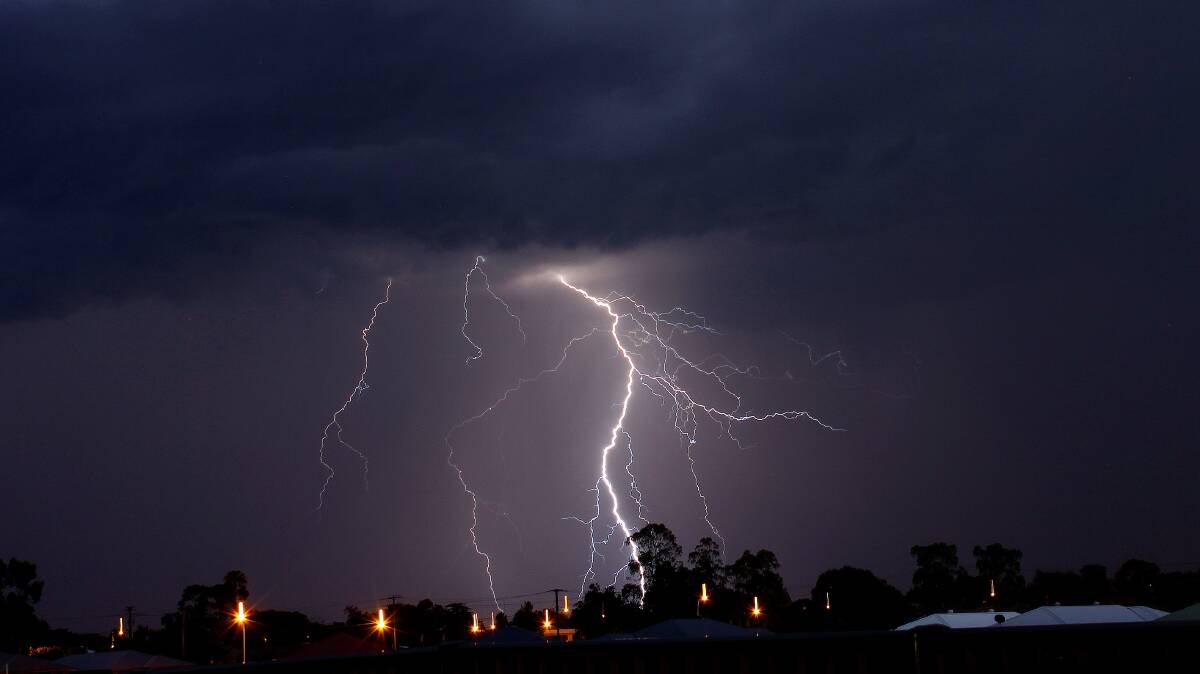 A thunderstorm on Monday night brought close to 10mm of rain to Moree. Photo: file