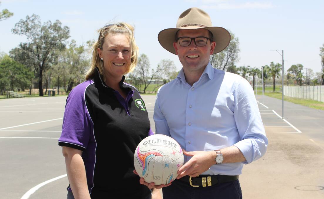 Moree and District Netball Association grants and sponsorship officer Dimity Hook was thrilled to receive news of the funding from Northern Tablelands MP Adam Marshall recently.