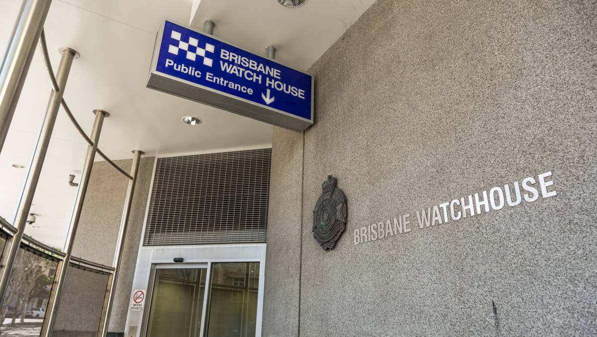 The two men were arrested and charged at the Brisbane Watchhouse on Tuesday morning. Photo: Queensland Police