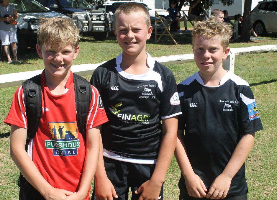 TALENT: Angus Reardon, Arthur Greer and Sam Lamey will represent the Central North under 12s side at the state championships this weekend.