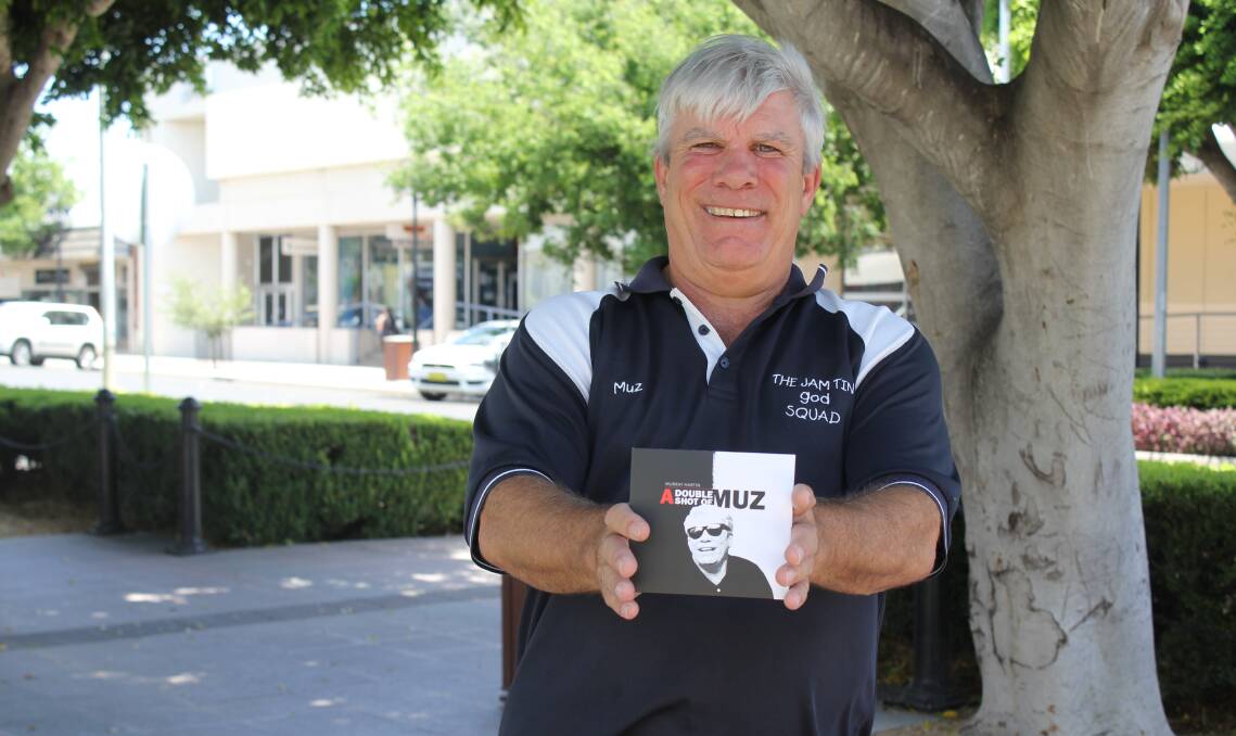 CELEBRATING 30 YEARS: Moree poet Murray Hartin has just released his latest album, 'A Double Shot of Muz', in time for the 30th anniversary since it all began at the Tamworth Country Music Festival.
