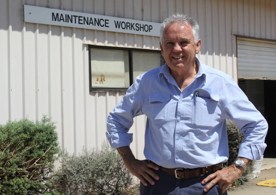 LONG SERVICE: Colin 'Chalky' Rice this week celebrated 40 years of working in the maintenance department at Moree Hospital.