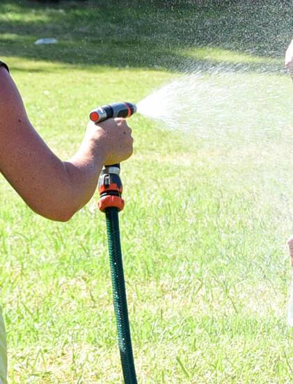 LEVEL FOUR RESTRICTIONS: Hand held hoses are only to be used when watering lawns and gardens. Watering may only take place between 6am and 8am and 6pm and 8pm.