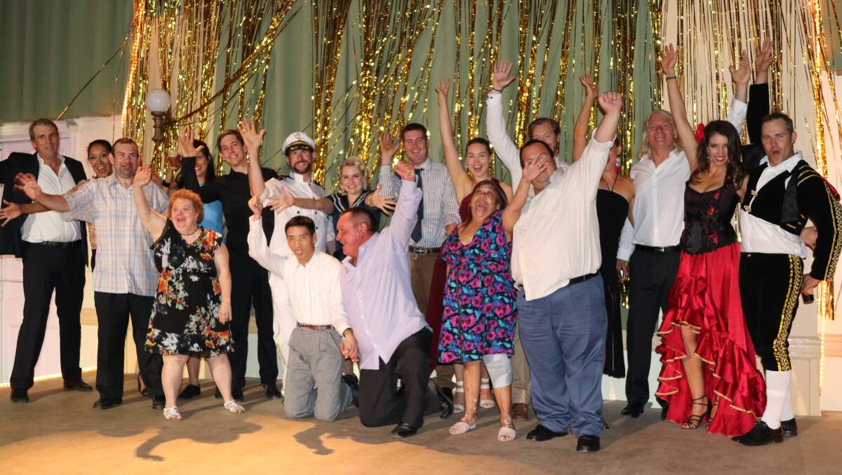 The 2018 Dancing with the Stars couples and Gwdyir Industries clients at the 2018 event. Photo: Rabbit Hop Films