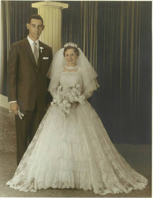 HAPPY COUPLE: Ian and Margaret Randall pictured on their wedding day, March 5, 1960.