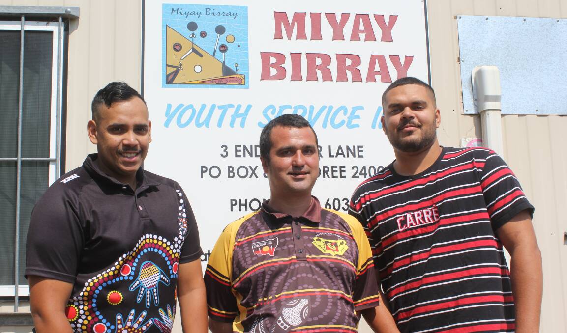 READY TO GROW: Miyay Birray's James Smith, Glen Crump and Rhys Smith will be taking part in Movember this month. Absent is Athol Boney and Jeremy Smith, who are also participating. 