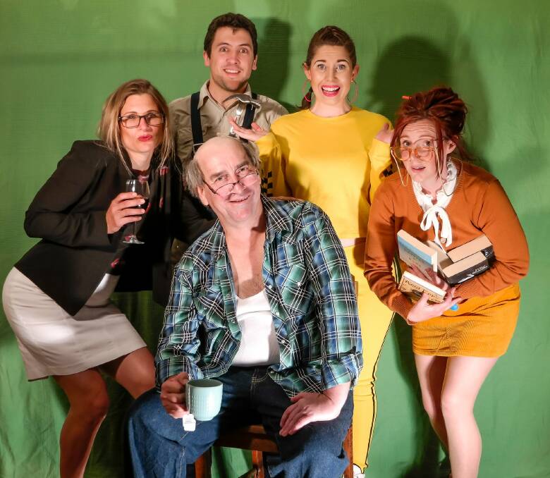 HILARIOUS: The cast of 'Lemon, Lime and Scissors' - Julie Denyer, Will Penfold, Michael Warick, Stevie Jean Drenkhahn and Jacqualyn Drenkhahn - are excited for opening night on Friday. Photo: contributed
