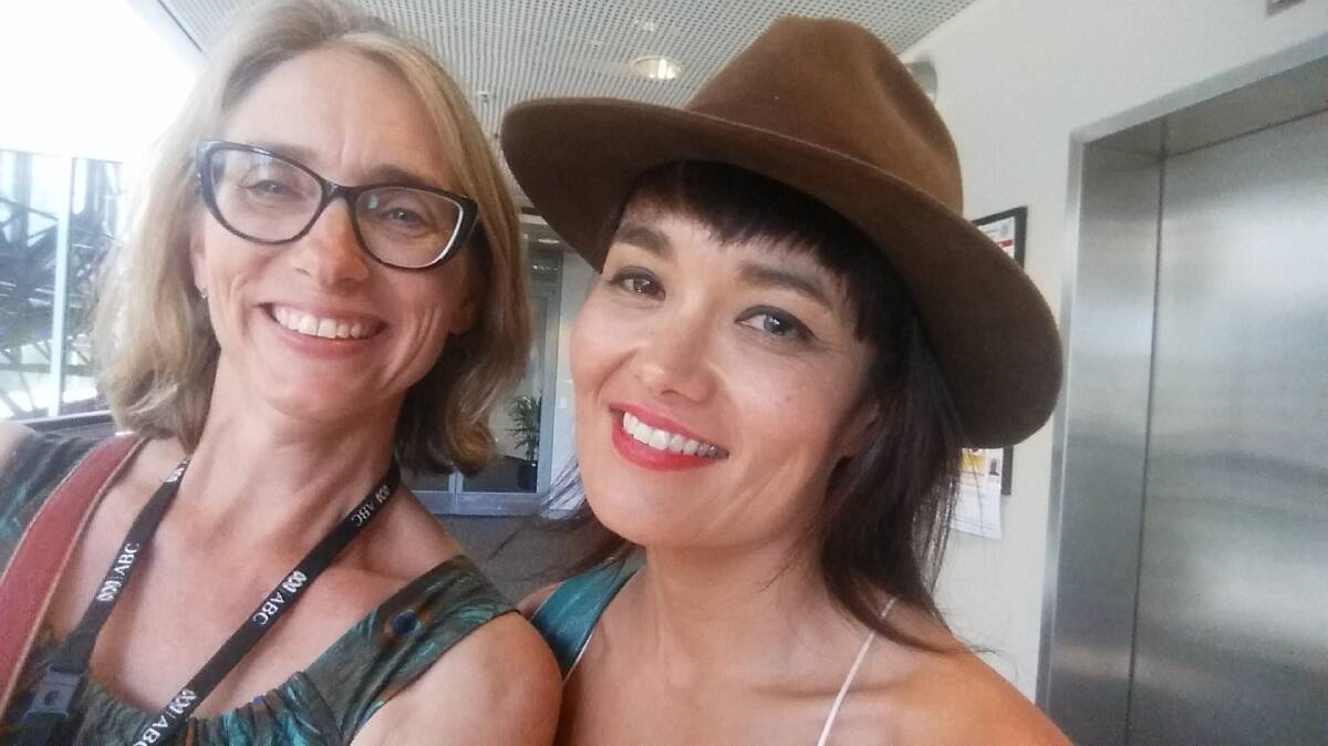 Co-authors of Ladies, We Need To Talk Claudine Ryan and Yumi Stynes, in a recent post-lockdown snap. Picture: Supplied