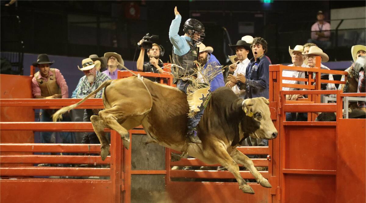 A GOOD CAUSE: Upper Horton cowboy Troy Wilkinson saddled up to raise money for the RPA Transplant Institute at the Rodeo 4 Life. Photo: Frenches Photos 