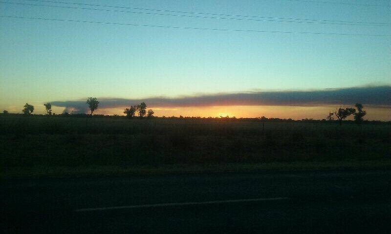 SMOKEY: Steve Mason captured the plume of smoke from the Pilliga fire that can be seen from as far away as Mullaley. Photo: Steve Mason