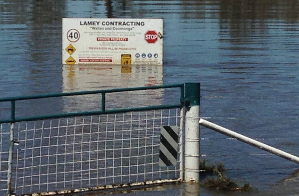 Under water. The Lameys' property was flooded for seven weeks in 2016.