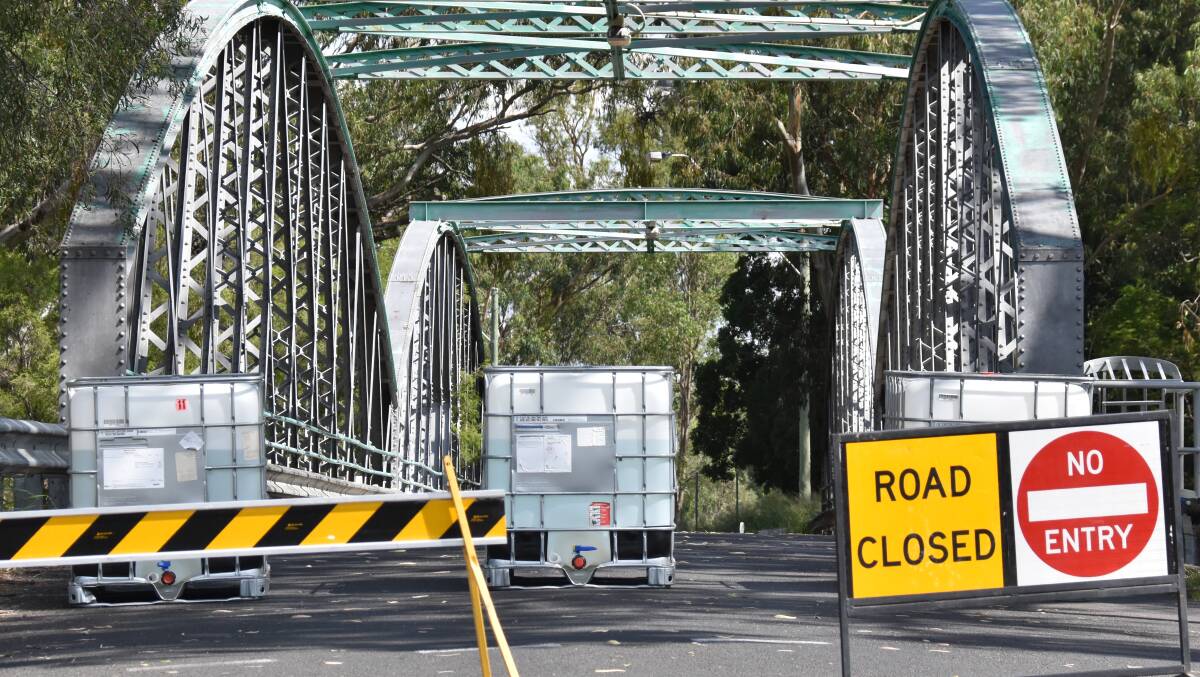 Thieves "rammed" their way through barricades on the old Border Bridge on Sunday night. File pic.