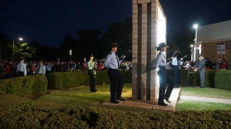 More than 200 people from across the Moree district turned out for the Anzac Day dawn service. All photos courtesy Glenda Bulmer.