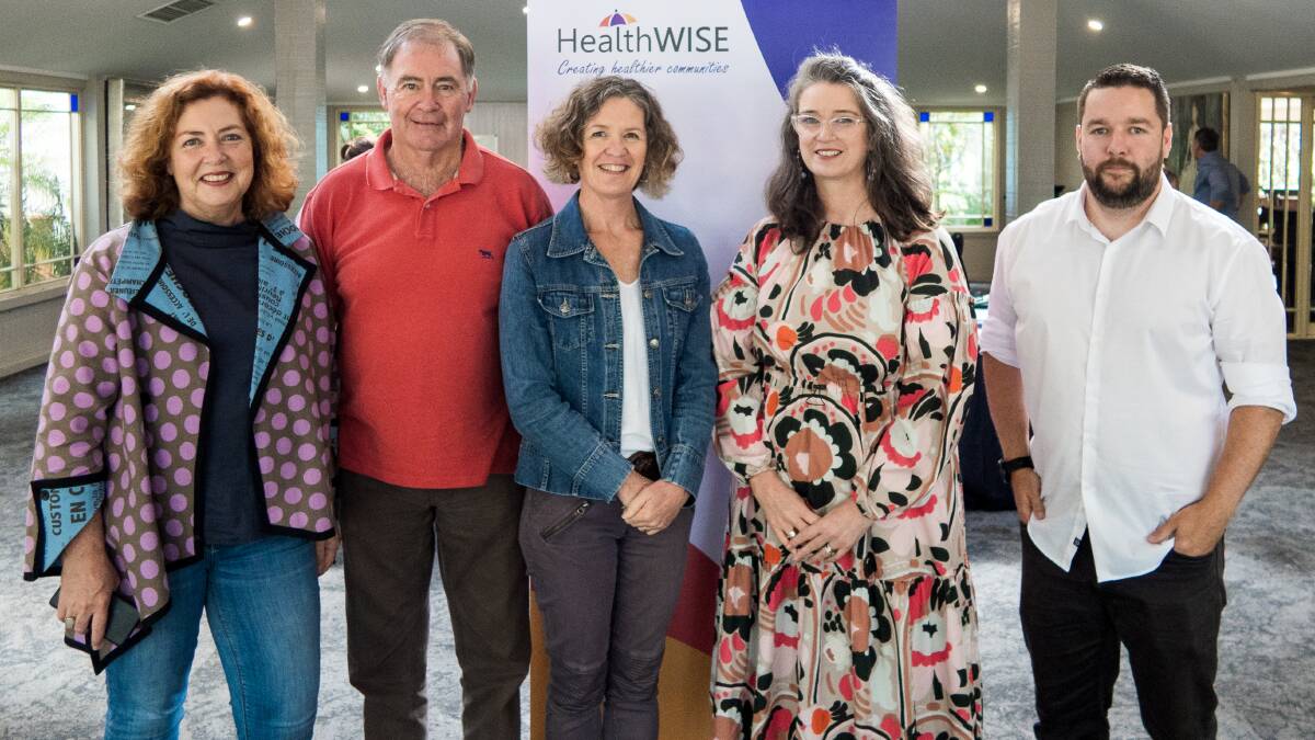 The HealthWISE board (from left) Ann Houston, Stephen Howle, Lynn Rickard, chair Lia Mahony and Stephen Doley. (Absent: James Wallace and David Aber).