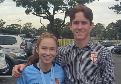 Dynamic duo: Narrabri siblings Martha and Sid Harvey have both been selected in NSW sides to play in the Australian Schools Rugby Championships next week.