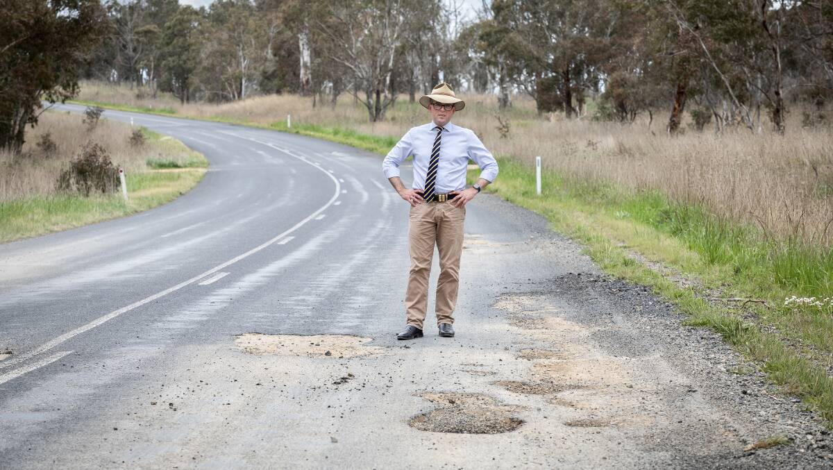 Northern Tablelands MP Adam Marshall welcomed more than $3.72 million
for councils in his electorate to undertake urgent pothole repairs on local roads. Picture supplied