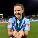 BOBBY-DAZZLER: "It's very important and very special to receive it," Jada Taylor says of her player of the match award from NSW's under-19 win over Queensland. Photo: NSWRL