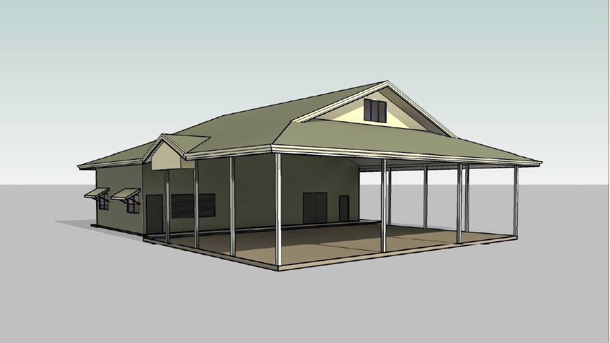 The design of the new multi-purpose pavilion at Moree Showground. Picture supplied.