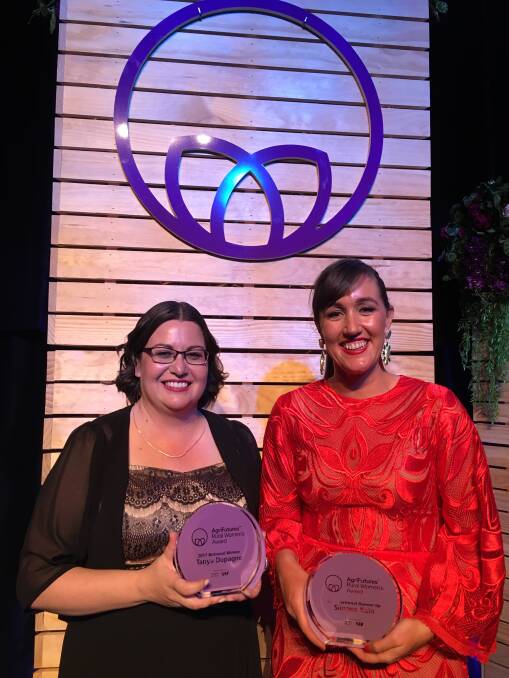 2017 National Rural Women's Award winner Tanya Dupagne and runner up Simone Kain.