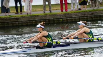 Lucy Coleman and Anneka Reardon managed silver at the World Cup 2 event in Poland. Photo: Rowing Australia