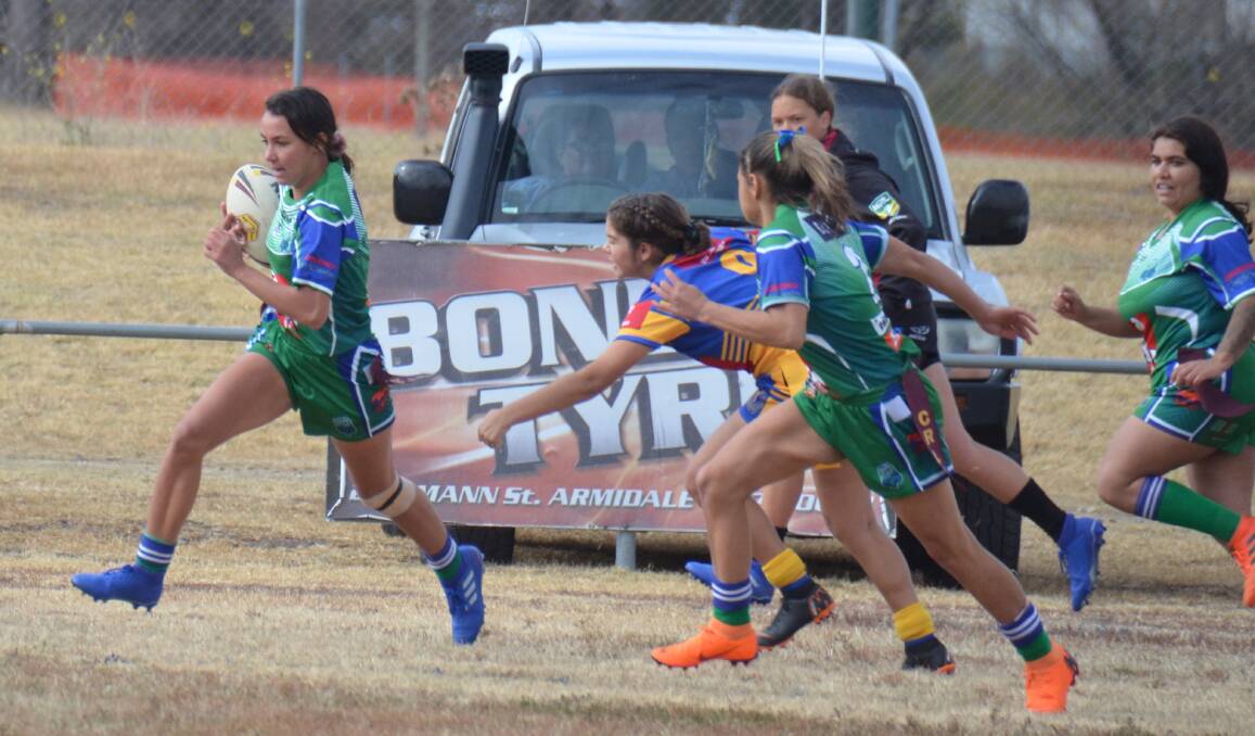 GOLDEN GIRL: Armidale's Taneika Landsborough was named in the extended squad to trial for the Group 19 team. 