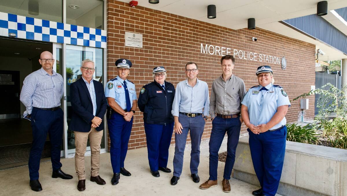 Adam Marshall invited Premier Chris Minns to meet with officers of the Moree Police station during his visit on Thursday where they discussed youth crime. 