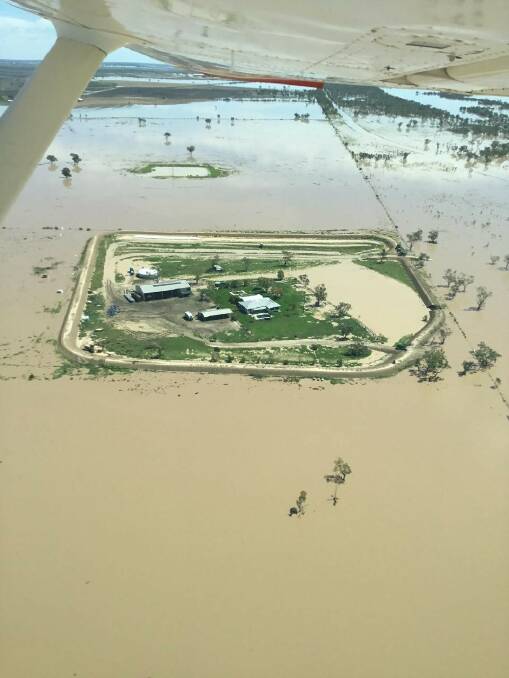 CUT OFF: Some properties in the shire could be surrounded by floodwater for weeks to come. Photo: NSW SES