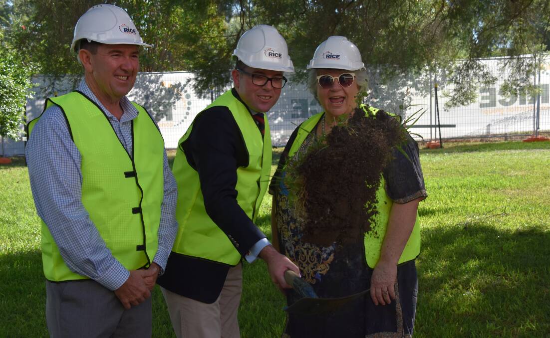 Mehi sector general manager David Quirk, Member for Northern Tablelands Adam Marshall and MPSC mayor Katrina Humphries.