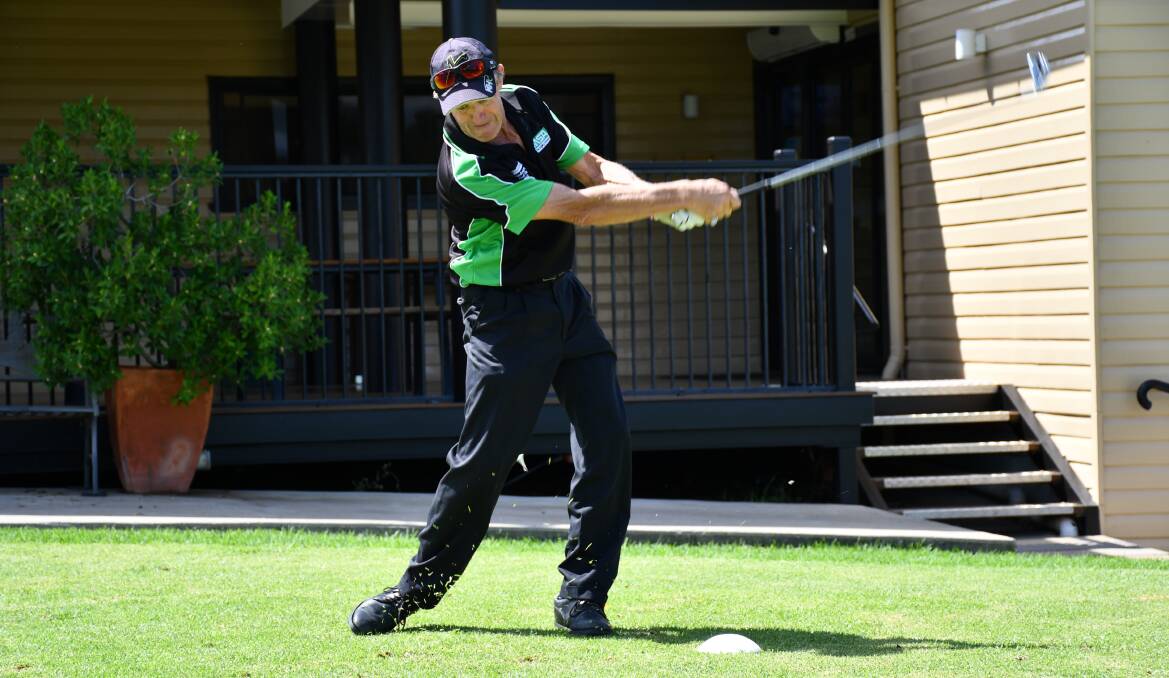 TEEING OFF: Moree Veterans Golf Group president Guy Roberts said the community spirit shown last Thursday was unbelievable.