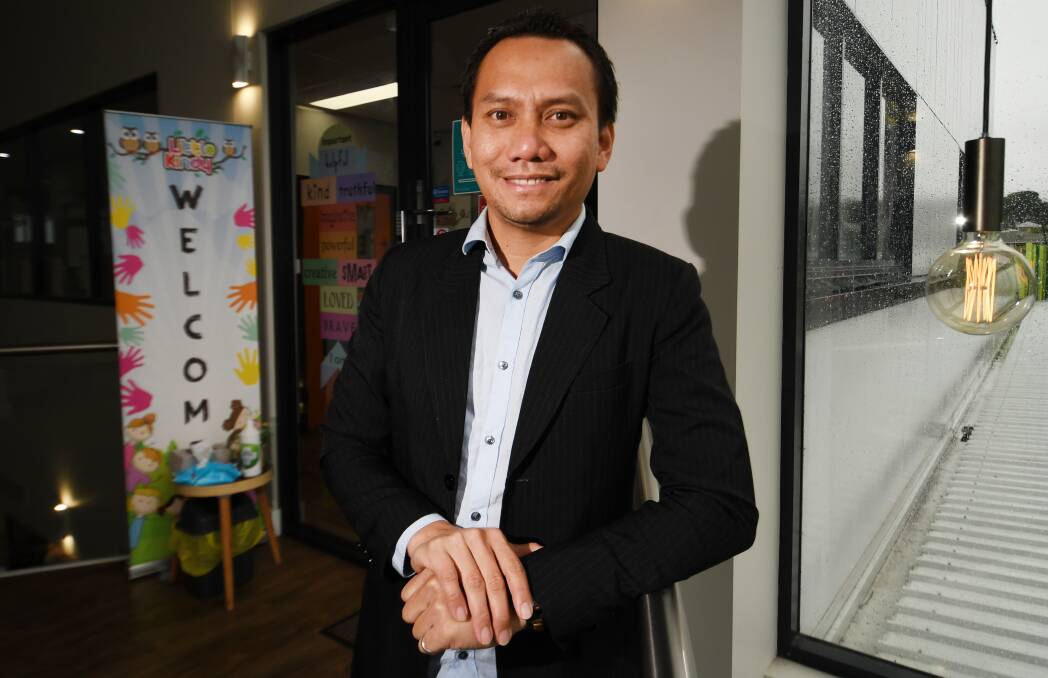 HARD WORK: Little Kindy company director Arzal Arzal said many city-based companies shrank from providing childcare because it is difficult to manage from a distance. Photo: Gareth Gardner