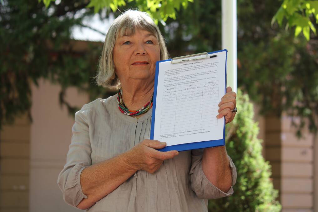 TIME FOR DEBATE: Institute convener and founder Maria Hitchcock (pictured with an different petition) said a parliamentary debate is the only way to put the issue on the agenda for government. Photo: file