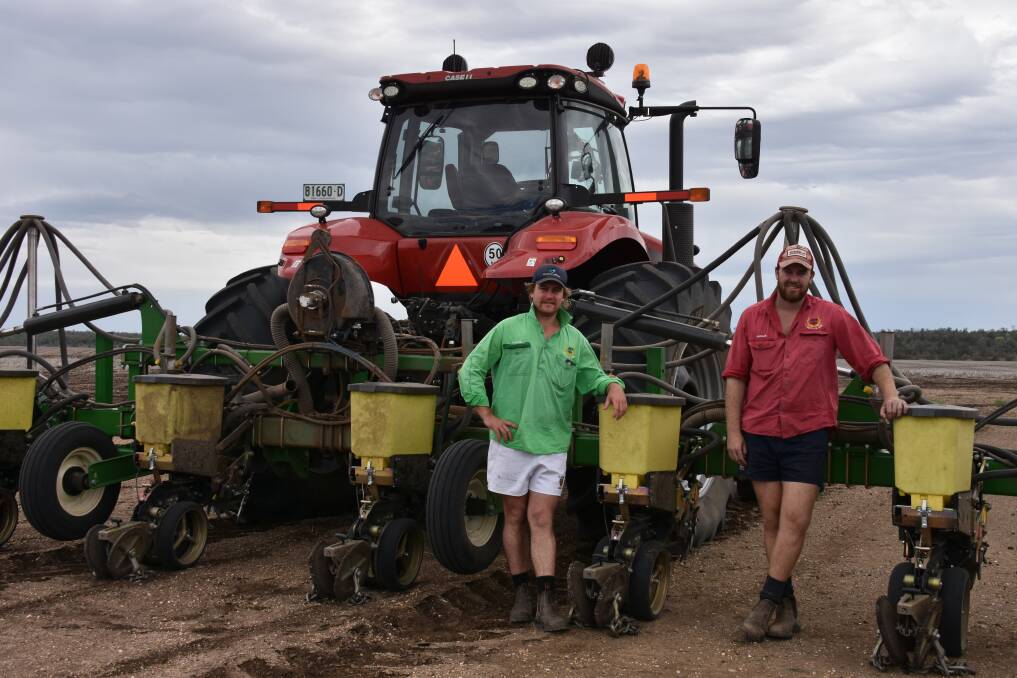 The Smiths with their Norseman planter. They also picked up a local cotton planting contract.