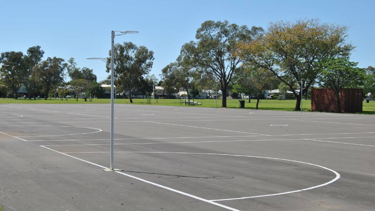 Moree netball courts.
