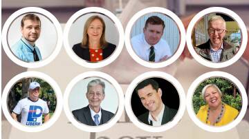 Eight of the nine Parkes candidates standing at the federal election.