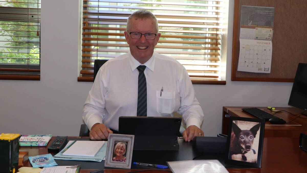 Federal Member for Parkes Mark Coulton at work 15 years to the day after he was first elected.