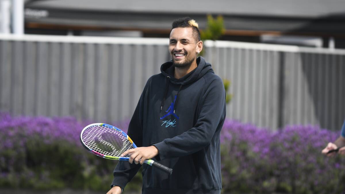 Nick Kyrgios is on the verge of an Australian Open doubles title. Picture: Dion Georgopoulos