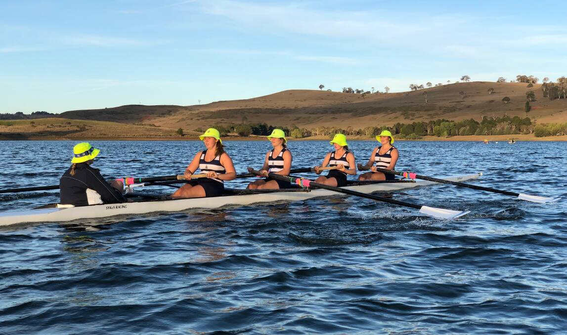 The rowing team have been training hard since November.