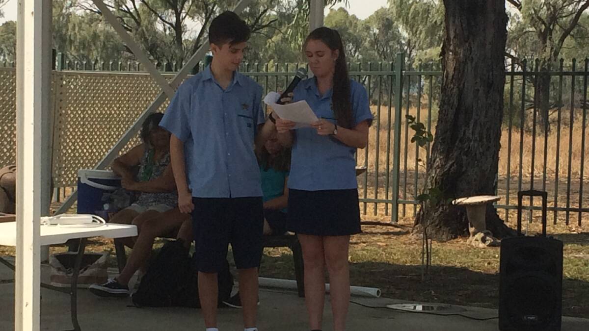 Bright future: Moree Secondary College students Jake Muggleton and Bernadette Quirk share their thoughts.