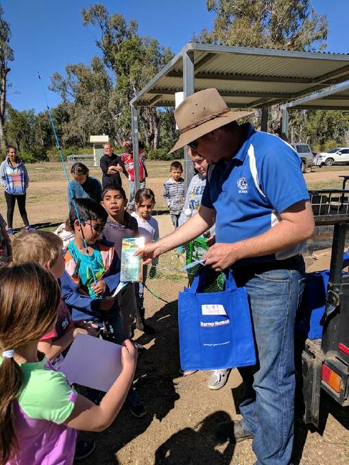 Fishing weekend: The Moree Lions Club have organised some great prizes for children who are keen to fish at Gum Flat this weekend.