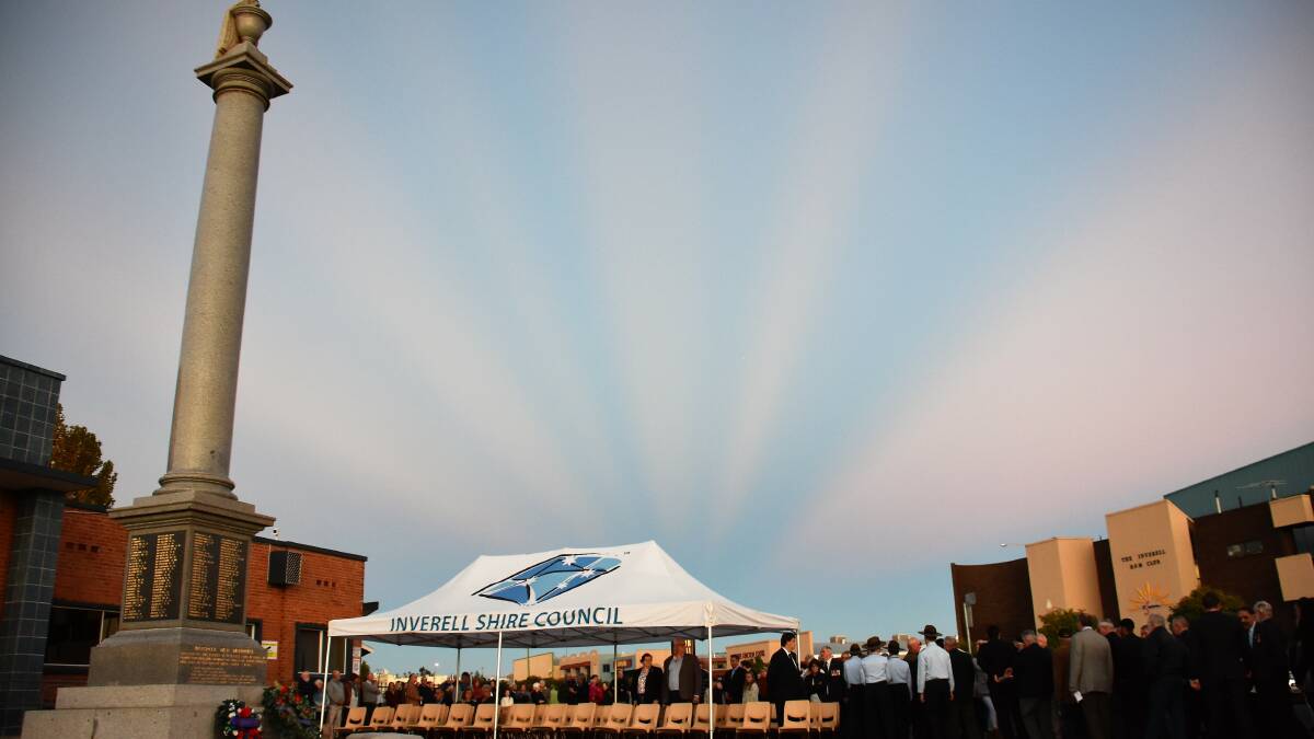 Symbolic cloud formation during Inverell’s Dawn Service