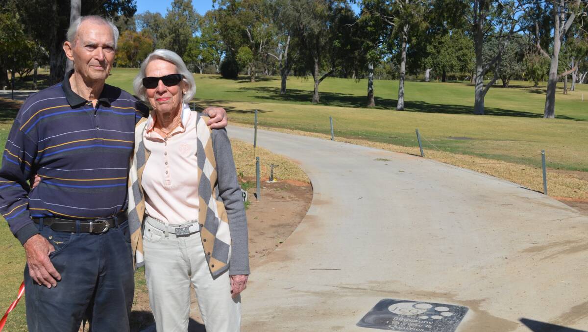 George and Edith Kabel officially opened the new path on Thursday.