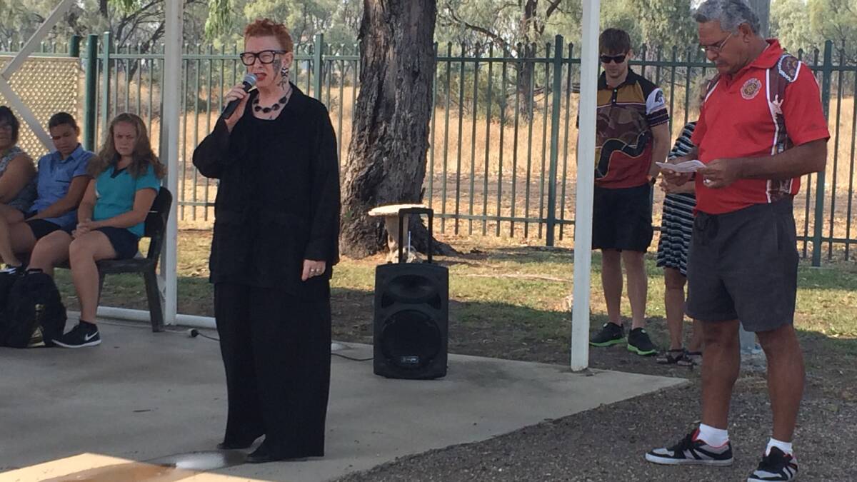 Embrace: Moree Plains Shire Councillor encouraged all to be proud of their culture, background and future.