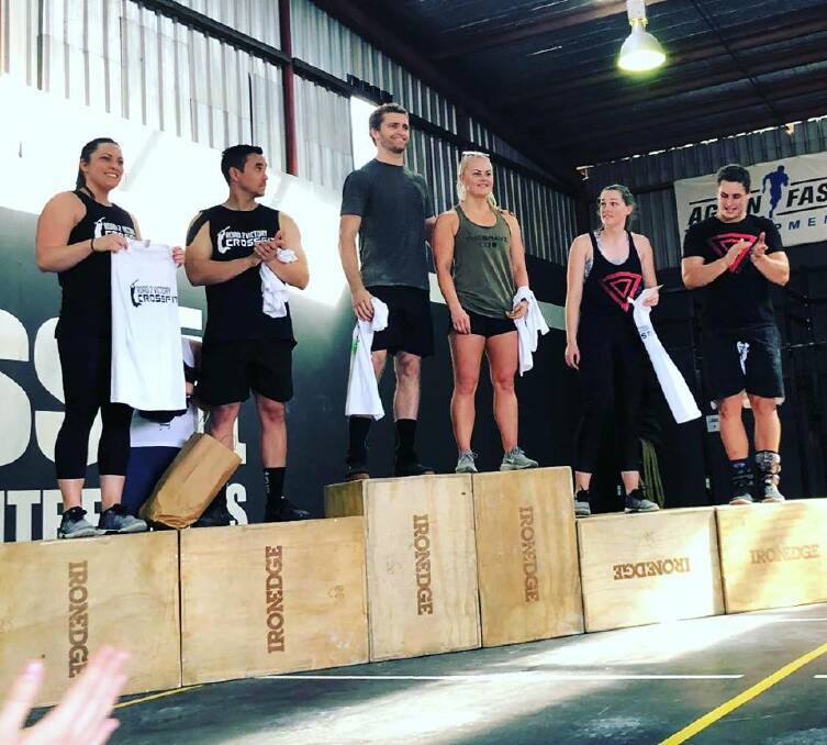 GTK Crossfit's Trent Loder and Heidi Dell placed first in the RX division.