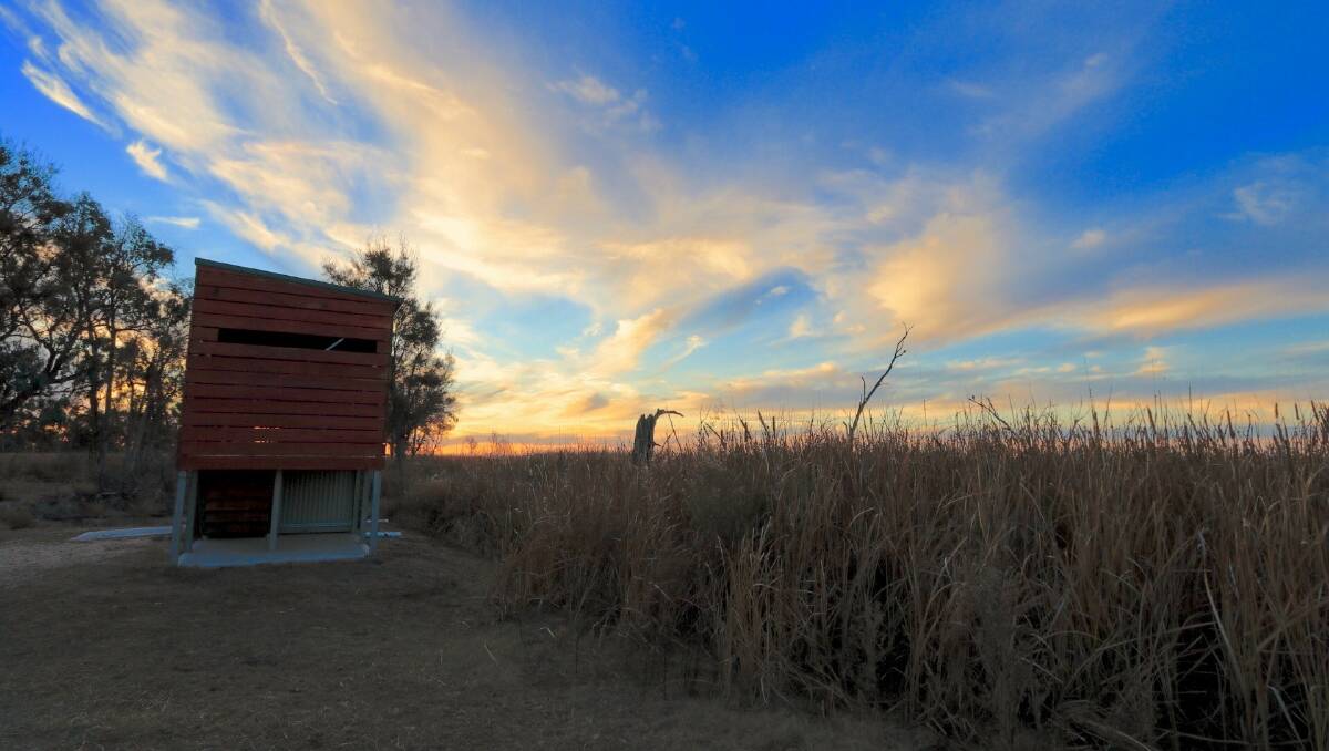 Sunset at the Gwydir Wetlands by James Faris.