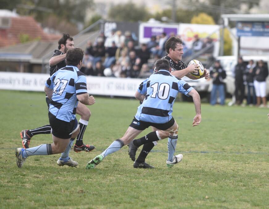 Jacob Cutcliffe scored the try that sealed victory for Moree in Saturday's qualifying final.