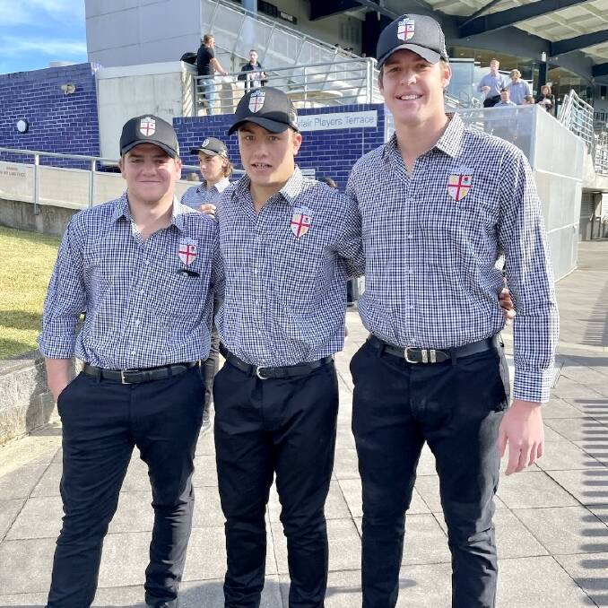 Mixing it with the best: TAS' Eugene Campbell, Stirling Munsie and Fred Kearney have all been selected from the Country under-18s for higher representative honours at next week's Australian Schoolboys Championships.